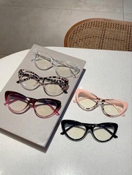 新款復古貓眼眼鏡框,時尚潮流的非處方眼鏡,適用於女性裝飾