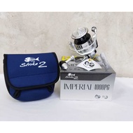 NEW STRIKE2 fishing reel IMPERIAL 4000PG Brass Gear Spinning Fishing Reel With Free GIFT GLOVE