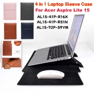 For Acer Aspire Lite 15 AL15-41P-R16X AL15-41P-R51N 15.6" Leather Shockproof Protective Cover Multif