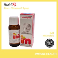 Immunped Syrup with Zinc & Vitamin C for Kids (Apple Flavoured)