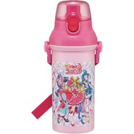 Skater PSB5SANAG-A Children's Plastic Water Bottle, 16.9 fl oz (480 ml), One-Push Closure, Antibacte