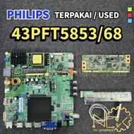 43PFT5853/68 PHILIPS ALL IN ONE BOARD TCON MSD6A348-T8C2 HV430FHB-N10 47-6021249 TERPAKAI