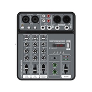 4-Way Portable Audio Mixing Console USB Mixing Console forProfessional Mixing andRecording ofAudio