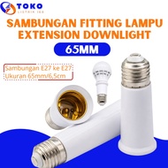 Extension Downlight Lamp Fitting Connection 65mm E27 to E27 65mm/ 6.5cm