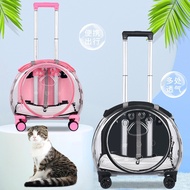 Pet Trolley Bag Transparent Cat Bag out Trolley Case out Pet Portable Cat Trolley Case