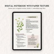 數碼 Digital Paper Texture Notebook for GoodNotes Notability Samsung Notes iPad