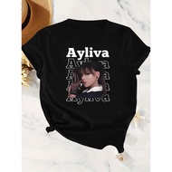 AyLiva Women's Casual Short Sleeve Top - Printed, Comfortable Fit, Classic Design