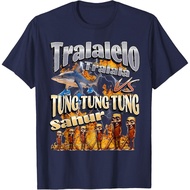 Women Men Humor Tung Tung Sahur Funny Italian Meme T-Shirt Fashion Tops for Boys and Girls Distro Ag