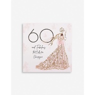 (PO) FIVE DOLLAR SHAKE 60 & Fabulous Champagne greetings card 16.5cm x 16.5cm