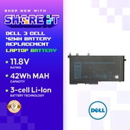 DELL 3 CELL 42Wh Battery Replacement DP/N: 1VX1H VM732 FDRHM WJPC4