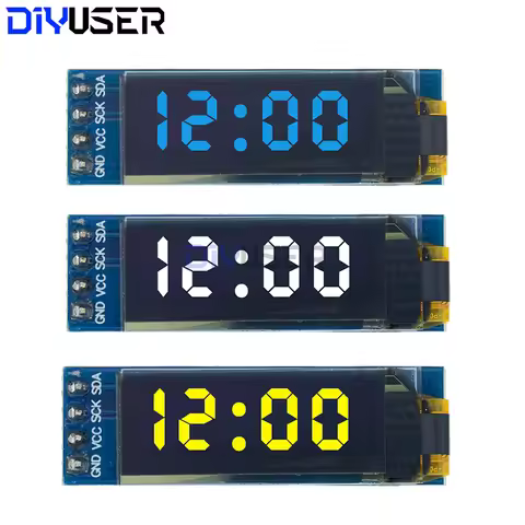 0.91 inch OLED Module White/Blue OLED 128X32 OLED LCD LED Display Module 0.91" IIC Communicate For R