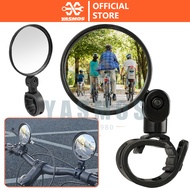 Universal Ebike Bike Side Mirror Mountain Bicycle Rearview Mirrors 360° Rotation Adjustment Folding Convex Rear