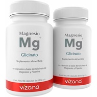 Vizana Nutrition |   Vegetarian HPMC Capsules Magnesium Glycinate (180 Capsules-830mg Per Capsule), 