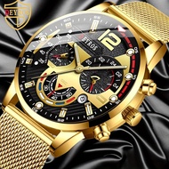 DEYROS Fashionable and Personalized Men's Calendar Watch Fashionable Business Watch with Luminous Qu