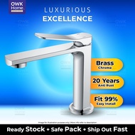 Bathroom Brass Chrome Tap | Premium Anti Rust Quality Brass Tap | Brass Faucet | Brass Basin Tap | B
