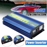 1000W DC12/24V เพื่อ AC220V อินเวอร์เตอร์พลังงานแสงอาทิตย์เครื่องแปลงเครื่องแปลงไฟแบบเพียวไซน์เวฟ