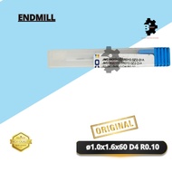 ENDMILL-ø1.0x1.6x60 D4 R0.10-MERK-SECO