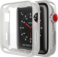 D &amp; K Exclusives for Apple Watch Case 40mm Series 6 Series 5 with Screen Protector, 2 Pack Soft TPU All-Around Protective Case for iWatch Series 5 40mm, Transparent Clear