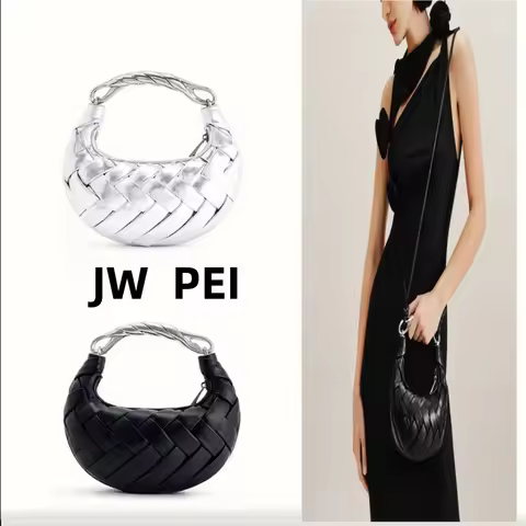 JW PEI 2026 Knitted Women's Handbag New Simple Design Crossbody Fashion Style Shoulder Bag