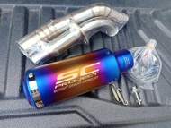 ชุดท่อ Aerox155 (ยามาฮ่า แอร็อกซ์155)ปี 2016-2020+ปลายท่อเอสซีรุ้ง