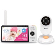 VTech VM818HD Baby Monitor with Camera,HD No-Glare Night Vision,Video Baby Monitor with 5'' 720p HD 