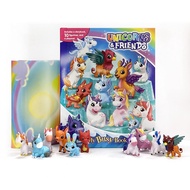 Unicorns &amp; Friends My Busy Book with 10 figures, educational toys. christmas gift for kids