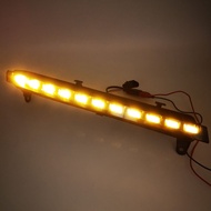 For Audi Q7 2006 2007 2008 2009 12V LED DRL Daytime Running Lights Daylight Fog light with yellow tu