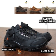 Sepatu Outdoor Resleting Safety Low Cut Full Jahit Original Cladico Lion