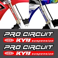 Motorcycle Front Fork Modified KYB Shock Absorber Reflective Sticker Shock Absorber KYB Decorative Decals Red/+Green/Blue