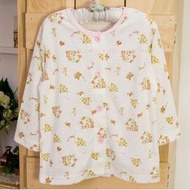【Mini  Young】 日本品牌 兒童 毛巾布 粉紅 長袖 冷氣房 居家服 上衣 薄外套