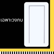 ประตูห้องน้ำ PVC แถมฟรีวงกบ (บานเกล็ดช่องลม) ประตูห้องน้ำ 70X180 (สีเทา แบบไม่เจาะลูกบิด) สินค้ามีพร