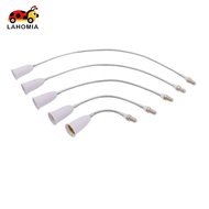 [lahomia] Adjustable Rotating Lamp Holder Gooseneck Socket Extender E14 to E27 Extension Adapter for