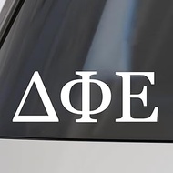 Sorority Shop Delta Phi Epsilon Car Decal Sticker- Greek Letters Design, Officially Licensed Delta P