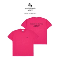 ADLV [acme de la vie] เสื้อยืด Oversize รุ่น Basic Logo Season2 Short Sleeve T-Shirt Pink Pink (5005