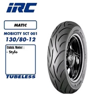 STYLO 130/80-12 TUBELESS REAR OUTER TIRE IRC MOBICITY SCT-001