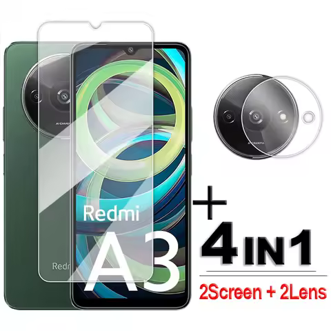 For Xiaomi Redmi A3 Glass Full Glue Clear Screen Protector For Redmi A1 A2 Plus A1 A2 A3 Tempered Gl