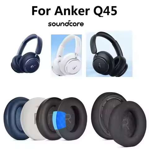 Earphone Pads for Anker Soundcore Life Space Q45 Replacement Pink Earpads Headphones Earmuffs Mesh M