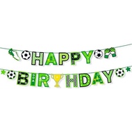 [ZRmar03] Soccer Birthday Party Garland Football Sports Theme Wall Banner Decorations - [] []