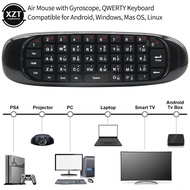 ☾ C120 Backlight 2.4G Air Mouse Rechargeable Wireless Remote Control Keyboard for Android TV Box Computer English Russia Version
