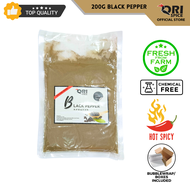 OriSpice 200g 100% Pure Sarawak Black Pepper Powder Vacumm Pack / Serbuk Lada Hitam / 砂拉越纯真黑胡椒粉 真空包装