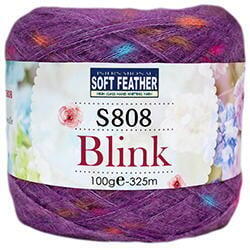 【綺綺愛編織】蘇菲亞 滿天星毛線 S808 Soft feather Blink 適合釘板編織圍巾