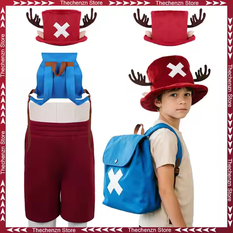 Fancy Dress Pirate Chopper Cosplay For Youth 6 to 14 Years Hat Shorts 2026 Live Action TV Costume Ha