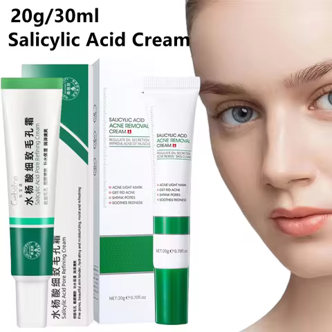 Salicylic Acid Pore Shrinking Cream For Clear Skin Care Moisturize Salicylic Acid Serum