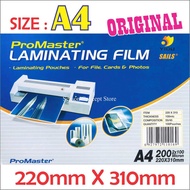 [A4] 100% Original Yidu Promaster A4 Laminating Film / Laminate Film (2 x 100 Micron) 100's