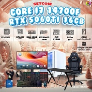 SETCOMBO ครบจบพร้อมเล่น BUY 1 FREE 7 / BONMECOM2 คอมประกอบ DDR5 / CPU i7 14700F / RTX 5060TI 16GB / 