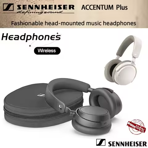 Original Sennheiser ACCENTUM Plus Wireless Bluetooth Headphones Quick-Charge Feature 50-Hr Battery P