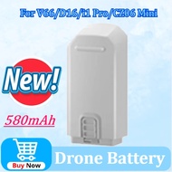 Newly upgraded 3.7V 580mAh Drone Battery Battery For V66/D16/i1 Pro/CZ06 Mini RC Quadcopter Replacem