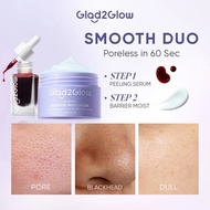 【Hot Deal】100% Ori - Glad2Glow AHA BHA PHA Intensive Peeling Solution Serum + Blueberry Ceramide Bar
