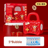 2025 New Year Bubble Machine Portable Bubble Machine Automatic Bubble Machine Sound Light Festive Sp