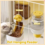 Pet Hanging Feeder Cat Dog Food Water Bowl Auto Cat Cage Feeder Rabbit Kitten Feeder Bekas Kucing
